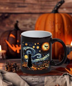 Personalized Halloween Dog Ceramic Mug, Spooky Dog Mug, Dog Lovers Gift QFLT4260701