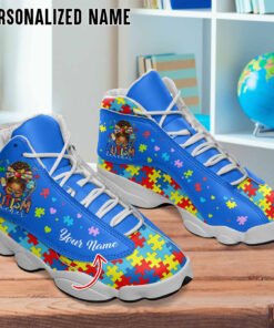 Afro Messy Bun Autism Teacher Women?s Shoes QFTO4030701