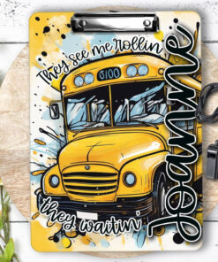 Personalized Bus Driver Clipboard With Name, Gift for Bus Driver QFND4090714