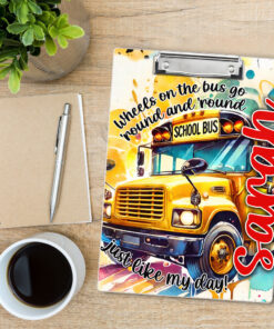 Personalized Bus Driver Clipboard With Name, Gift for Bus Driver QFND4110701