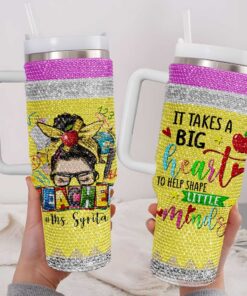 Personalized Teacher Bling 40 Oz Tumbler Rhinestone QFTD4110702