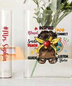 Personalized Teach Acrylic Book Vase, Back To School Gift QFND4010801