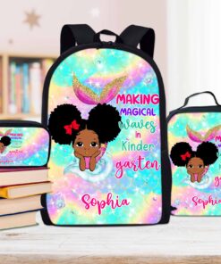 Personalized Mermaid Afro Girl Back to school NPND4050703