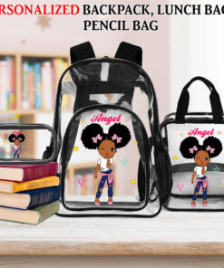 Personalized Clear Backpack For Kids With Name, Back To School Gift QFTO4050704