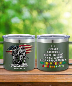 Personalized Vietnam Veteran 14 Oz Tumbler QFND4090706