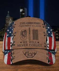 September 11 Memorial Hat, September 11 Gifts, Memorial Never Forget Cap, 23 Years 9.11 Memorial Cap, Patriot Day Cap QFTD4170701