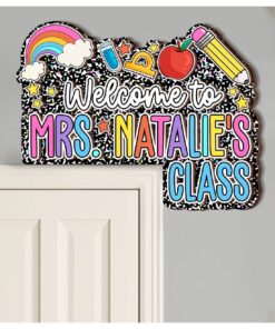 Personalized Classroom 3D Doorframe Corner Sign, Classroom Decor, Custom Teacher Doorframe Sign, Dot Dalmatian Theme Decor, Teacher Gifts QFTD4010702