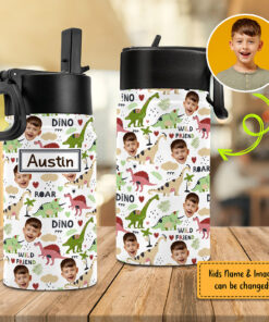 Personalized Photo Dinosaurs 11Oz Bottle NPNT4250603