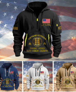 Personalized Vietnam Veteran Zipped Hoodie NPUU4280802
