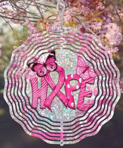 Breast Cancer Wind Spinner, We Wear Pink Wind Spinner, Wind Spinners for Outdoors QFND4150804