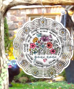 Faith Bible Verse Christmas 3D faux Inflated Wind Spinner QFND4230802