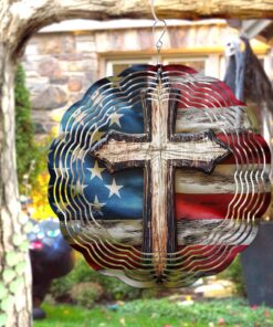 Personalized American Flag Wind Spinner NPND4230806