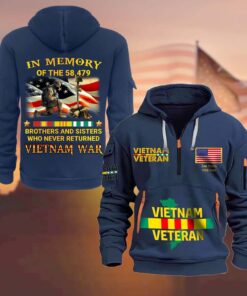 Personalized Vietnam Veteran Zip Hoodie QFLT4280803