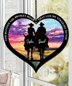 Cowboy Couple Suncatcher HXHM4300802