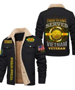 Personalized Vietnam Veteran Fleece Lined Polyester Jacket QFLT4310801