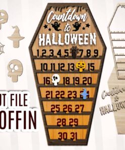 Halloween Countdown Sign, Halloween Decor, Days Until Halloween PBHM4310703