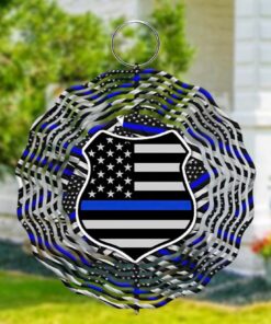 Police Wind Spinner, Police Hanging Wind Rotator, Law Enforcement Gift NPHM4060802