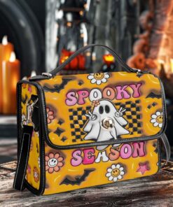 Inflated Spooky Satchel Bag, Spooky Vibes Halloween Gift, Spooky Ghost Halloween NPLT4060801