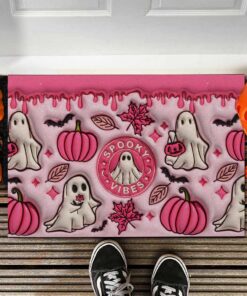 Spooky Vibe Print 3D Inflated Doormat, Halloween Gift QFTO4010804