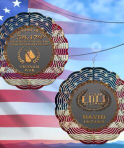 Personalized Vietnam Veteran Wind Spinner NPND4190801