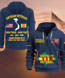 Personalized Vietnam Veteran Zip Hoodie QFLT4280801