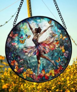 Stained Glass Ballet Dance Suncatcher PMHM4290804