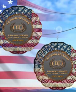 Personalized Vietnam Veteran Wind Spinner NPND4170807