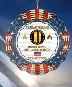 Personalized Vietnam Veteran Wind Spinner, Veteranday Gift QFLT4080203