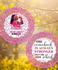 Personalized Breast Cancer Warrior Wind Spinner QFND4130804
