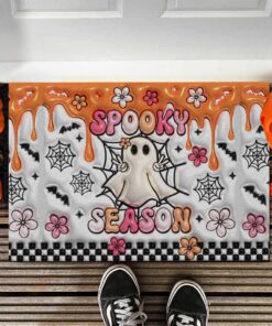 Spooky Vibe Print 3D Inflated Doormat, Halloween Gift QFTO4010801