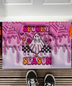 Spooky Vibe Print 3D Inflated Doormat, Halloween Gift QFTO4010802