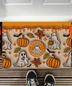 Spooky Vibe Print 3D Inflated Doormat, Halloween Gift QFTO4010803