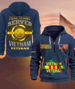 Personalized Vietnam Veteran Zip Hoodie QFLT4270801