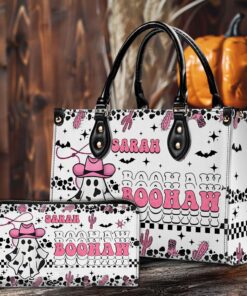 Personalized Cowboy Ghost Handbag, Boohaw Ghost Handbag, Spooky Ghost Gift, Spooky Season Gift, Halloween Gift NPND4140802