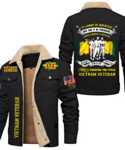 Personalized Vietnam Veteran Fleece Lined Polyester Jacket QFLT4040904