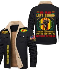 Personalized Vietnam Veteran Fleece Lined Polyester Jacket QFLT4040902