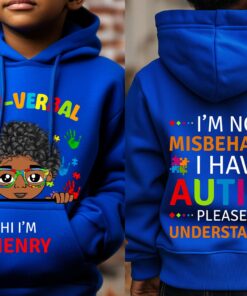 Personalized Autism Hoodie For Kids. Hoodie For Autistic Boys, Autistic Children, Autistic Girls, Autistic Boys MQPY4190901
