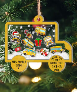 Personalized School Bus Driver Shaker Ornament, Gift from Students NPTO4270902