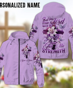 Personalized Name Lord Stood With Me Women's 3D Printed Single-Layer Jacket QFTD4130902