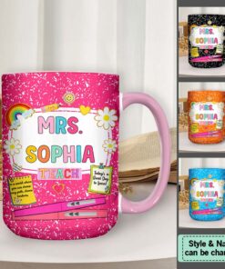 Personalized Teacher 11 Oz, 15 Oz Ceramic Mug, Back To School Gift, First Day Of School, End Of Year Christmas, Teacher Appreciation Gift QFHM4200901