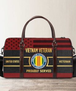 Premium US Vietnam Veteran Travel Bag Gifts For Veterans Day QFTD4011102