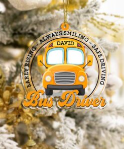 Personalized School Bus Car Ornaments MQND4231001