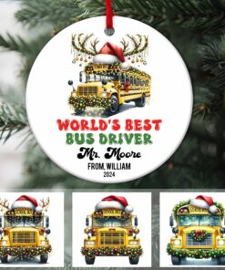 School Bus Driver Ceramic Ornament MQPY4251001
