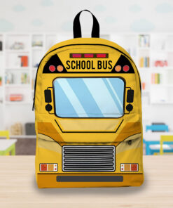 School Bus Backpacks for Student - Cool Yellow Large Capacity Bookbag for Preschool THHA4281004-DX