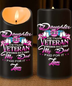 Personalized Proud Daughter Vietnam Veteran Led Candle MQND4281002