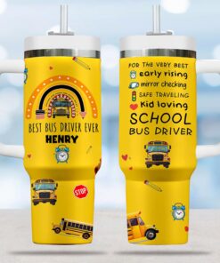 Personalized School Bus Driver 40 Oz Tumbler NPHH4301002