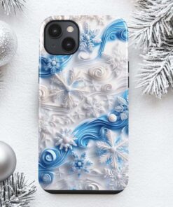 3D Winter Snowflake Phone Case LCHM4211012