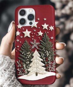 Christmas Tree and Star 3D Winter Phone Case LCHM4221001