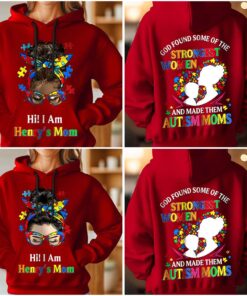 Personalized Autism Mom Shirt, God Found Some Of The Strongest Women Gift for Mom MQND4181001