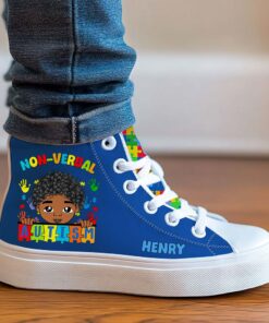 Personalized Autism High Top Shoes for kids NPND4211001